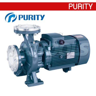 "PURITY" PW100-125/75 ปั๊มน้ำหอยโข่งหน้าแปลนใบพัดเดียว ท่อ 4 นิ้ว 10 แรง 380V