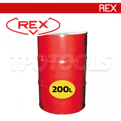 183013 (100SW-R) น้ำมันต๊าปเกลียว 200 ลิตร (สีดำ) สำหรับงานต๊าปสแตนเลส (งานทั่วไปใช้ได้) REX THREAD CUTTING OIL
