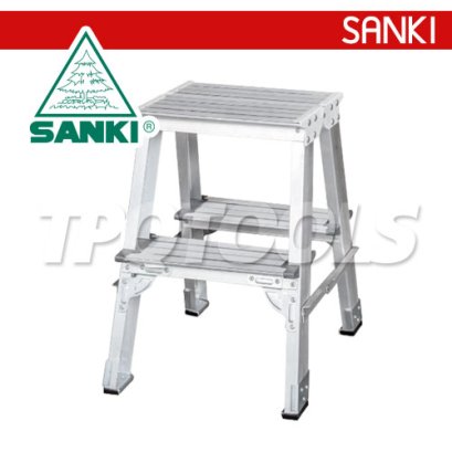 LD-SHD02 (2 ขั้น) บันไดอลูมิเนียมรุ่นงานหนัก SUPER HEAVY DUTY ขึ้นลง 2 ทาง รับน้ำหนักสูงสุด 300 กก. SANKI