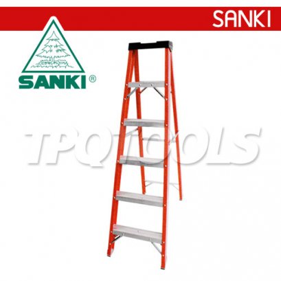 LD-FBA08 (8 ขั้น) บันไดไฟเบอร์กลาสซันกิ ทรงเอ SANKI
