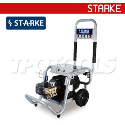 SK1512C/4.0 เครื่องฉีดน้ำแรงดันอุตสาหกรรม 175 บาร์ มอเตอร์ 4 แรง 1450 รอบ/นาที ไฟ 220V สายอัดฉีดแรงดันยาว 15 เมตร แบบรถเข็นล้อหลัง 2ล้อ STARKE