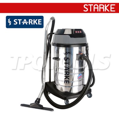 SK-580 (580) เครื่องดูดฝุ่น-ดูดน้ำอุตสาหกรรม 80 ลิตร 3000 วัตต์ (3 มอเตอร์ + 1000W/220V) STARKE เหมาะสำหรับงานเบา-งานหนัก
