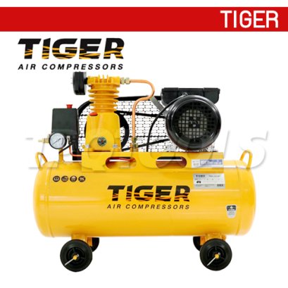 TGA1-36M ปั๊มลมสายพาน ถังลม 36 ลิตร 1/4 HP มอเตอร์ 1 HP 220V ไทเกอร์ TIGER
