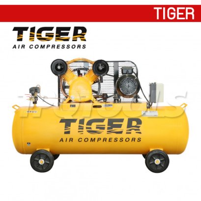 TGA22-150M ปั๊มลมสายพาน ถังลม 150 ลิตร 2 HP มอเตอร์ 3 HP 220V ไทเกอร์ TIGER