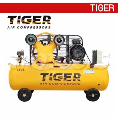 TGA25-150M ปั๊มลมสายพาน ถังลม 150 ลิตร 5 HP มอเตอร์ 5.5 HP 380V ไทเกอร์ TIGER
