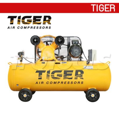 TGA25-270M ปั๊มลมสายพาน ถังลม 270 ลิตร 5 HP มอเตอร์ 5.5 HP 380V ไทเกอร์ TIGER