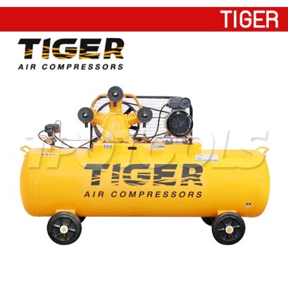 TGA33-270M ปั๊มลมสายพาน ถังลม 270 ลิตร 3 HP มอเตอร์ 4 HP 220V ไทเกอร์ TIGER