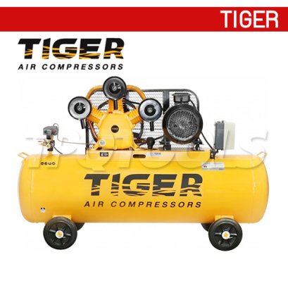 TGA375-270M ปั๊มลมสายพาน ถังลม 270 ลิตร 7.5 HP มอเตอร์ 7.5 HP 380V ไทเกอร์ TIGER