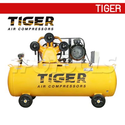 TGA375-340M ปั๊มลมสายพาน ถังลม 340 ลิตร 7.5 HP มอเตอร์ 7.5 HP 380V ไทเกอร์ TIGER