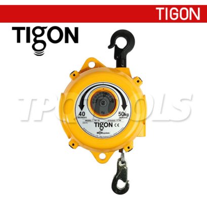 TW-50 รอกแขวนแบบสปริง ยกได้ 40.0-50.0 กก. ระยะยก 1.5 ม. "TIGON" มาตรฐานสากลจากประเทศเกาหลี