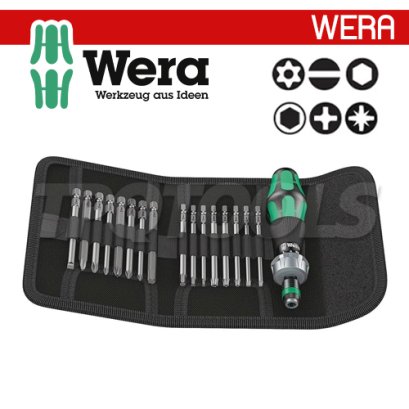 05051040001 WERA ชุดไขควงก๊อกแก๊ก Kraftform Kompakt 60 RA 17 ชิ้น (เวร่า)