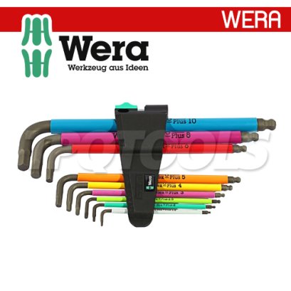 05073593001 WERA ชุดประแจหกเหลี่ยมหลากสี 950/9 Hex-Plus (เวร่า)