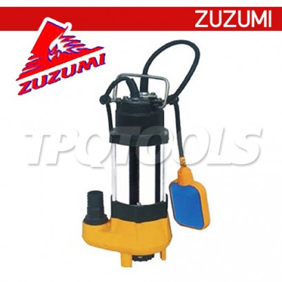 WQ-1100F&nbsp;220V ปั๊มแช่ดูดโคลนตัวเรือนสแตนเลส มีสวิทช์ลูกลอย 1100W ZUZUMI