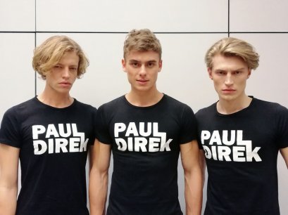 PAUL DIREK 100% Premium Cotton Logo Print    T-Shirt