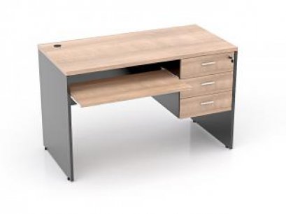 โต๊ะคอมพิวเตอร์ 3 ลิ้นชักขวา