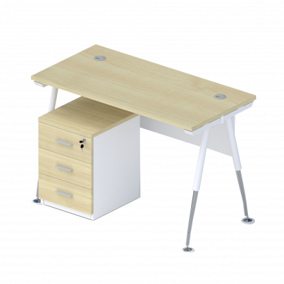 A-100 โต๊ะทำงานขาเหล็ก