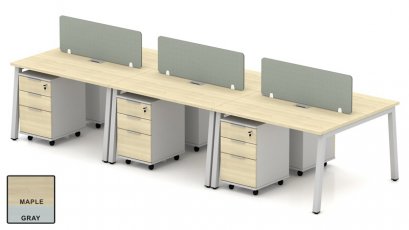 โต๊ะทำงานกลุ่ม 6 ที่นั่ง