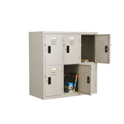 ตู้ล็อคเกอร์เตี้ย 6 ช่อง