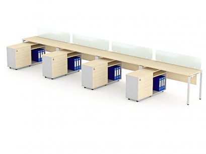 โต๊ะทำงานกลุ่ม 4 ที่นั่ง