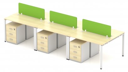 โต๊ะทำงานกลุ่ม 6 ที่นั่ง