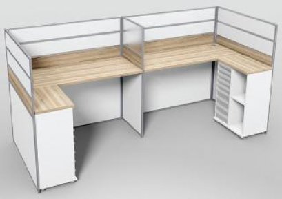 โต๊ะทำงานกลุ่ม 2 ที่นั่ง