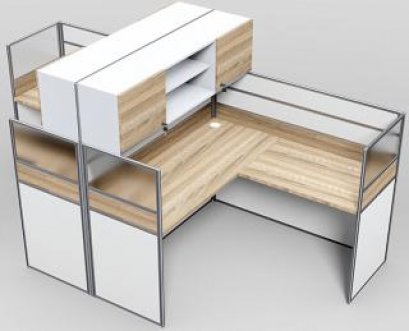 โต๊ะทำงานกลุ่ม 2 ที่นั่ง