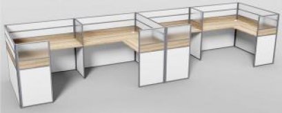 โต๊ะทำงานกลุ่ม 4 ที่นั่ง