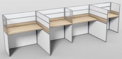 โต๊ะทำงานกลุ่ม 4 ที่นั่ง