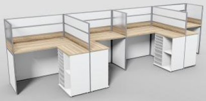 โต๊ะทำงานกลุ่ม 4 ที่นั่ง