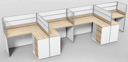 โต๊ะทำงานกลุ่ม 4 ที่นั่ง