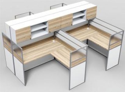 โต๊ะทำงานกลุ่ม 4 ที่นั่ง