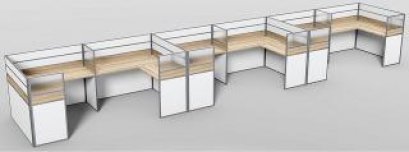 โต๊ะทำงานกลุ่ม 6 ที่นั่ง