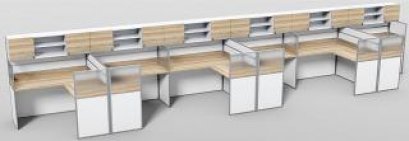 โต๊ะทำงานกลุ่ม 6 ที่นั่ง