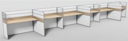 โต๊ะทำงานกลุ่ม 6 ที่นั่ง