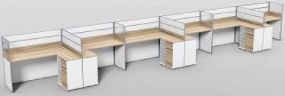 โต๊ะทำงานกลุ่ม 6 ที่นั่ง