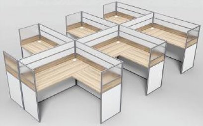 โต๊ะทำงานกลุ่ม 6 ที่นั่ง