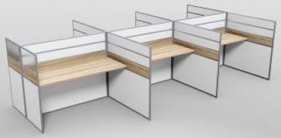 โต๊ะทำงานกลุ่ม 6 ที่นั่ง