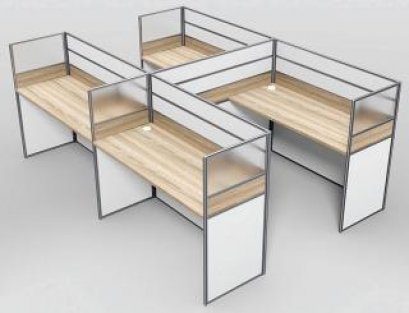 โต๊ะทำงานกลุ่ม 4 ที่นั่ง