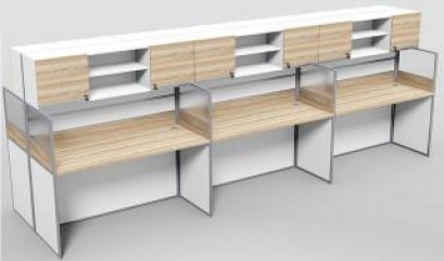 โต๊ะทำงานกลุ่ม 6 ที่นั่ง