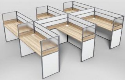 โต๊ะทำงานกลุ่ม 6 ที่นั่ง