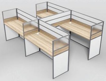 โต๊ะทำงานกลุ่ม 4 ที่นั่ง