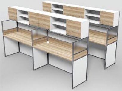 โต๊ะทำงานกลุ่ม 4 ที่นั่ง