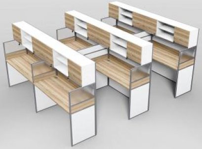 โต๊ะทำงานกลุ่ม 6 ที่นั่ง