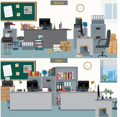 จัดการโต๊ะทำงานที่รกยังไงให้สบายตา จัดโต๊ะทำงานด้วย 5 ส