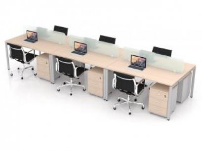 โต๊ะทำงานกลุ่ม 6 ที่นั่ง