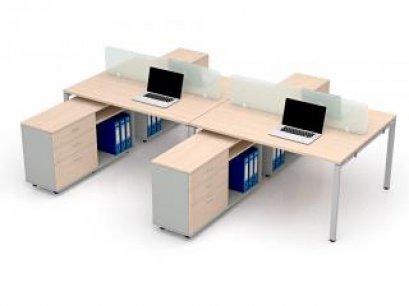 โต๊ะทำงานกลุ่ม 4 ที่นั่ง