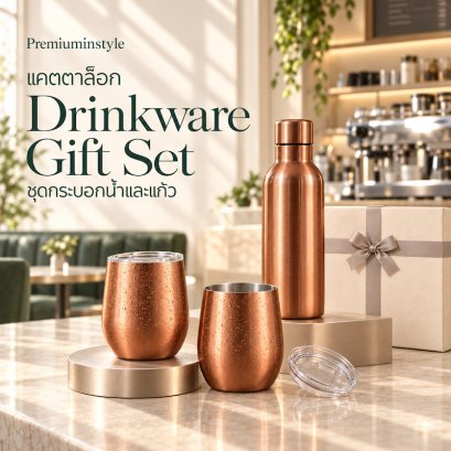 ชุดกระบอกน้ำและแก้ว Drinkware Gift Set