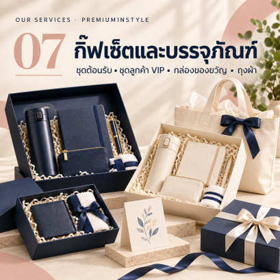 แคตตาล็อค ชุดกิ๊ฟเซ็ต สมุดโน้ต กล่องนามบัตร พวงกุญแจ