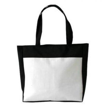 กระเป๋าผ้าแคนวาส-ขอบดำ2