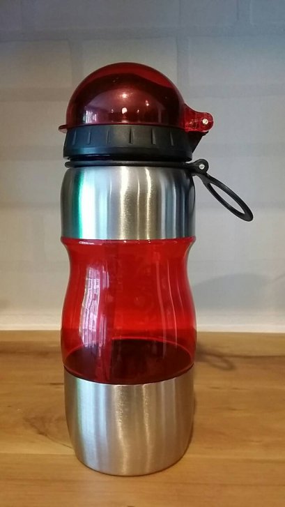 ขวดพลาสติกมีหลอดดูด400ml